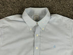 Brooks Brothers Mens XL Light Blue Slim Fit Non-Iron Original Polo Shirt