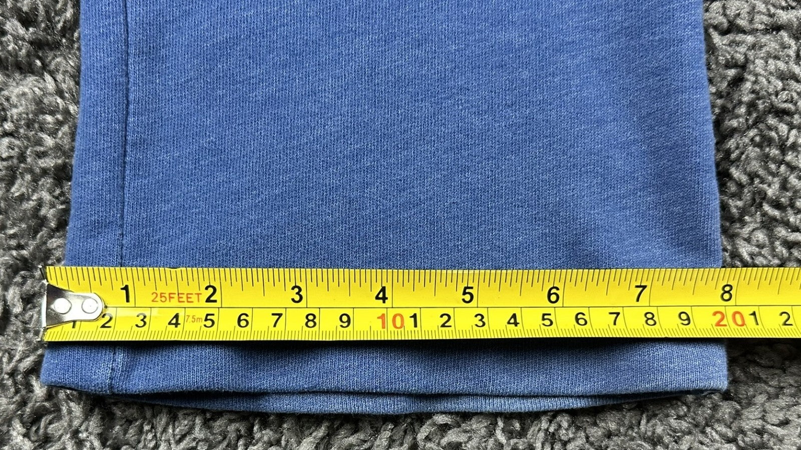 Hollister Mens Blue Straight Leg Fleece Sweatpants Vertical Graphic Logo S