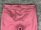 NYDJ Marilyn Straight Pants Womens 10 Dusty Rose Mauve Husk Stretch Jeans