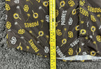 San Diego Padres Men's Large L BDA Hawaiian Shirt Button Up All Over Print SGA