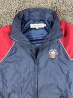 Vintage 90s Jammin Mens L USA Armed Forces Sports Track Jacket Navy Red USA Made