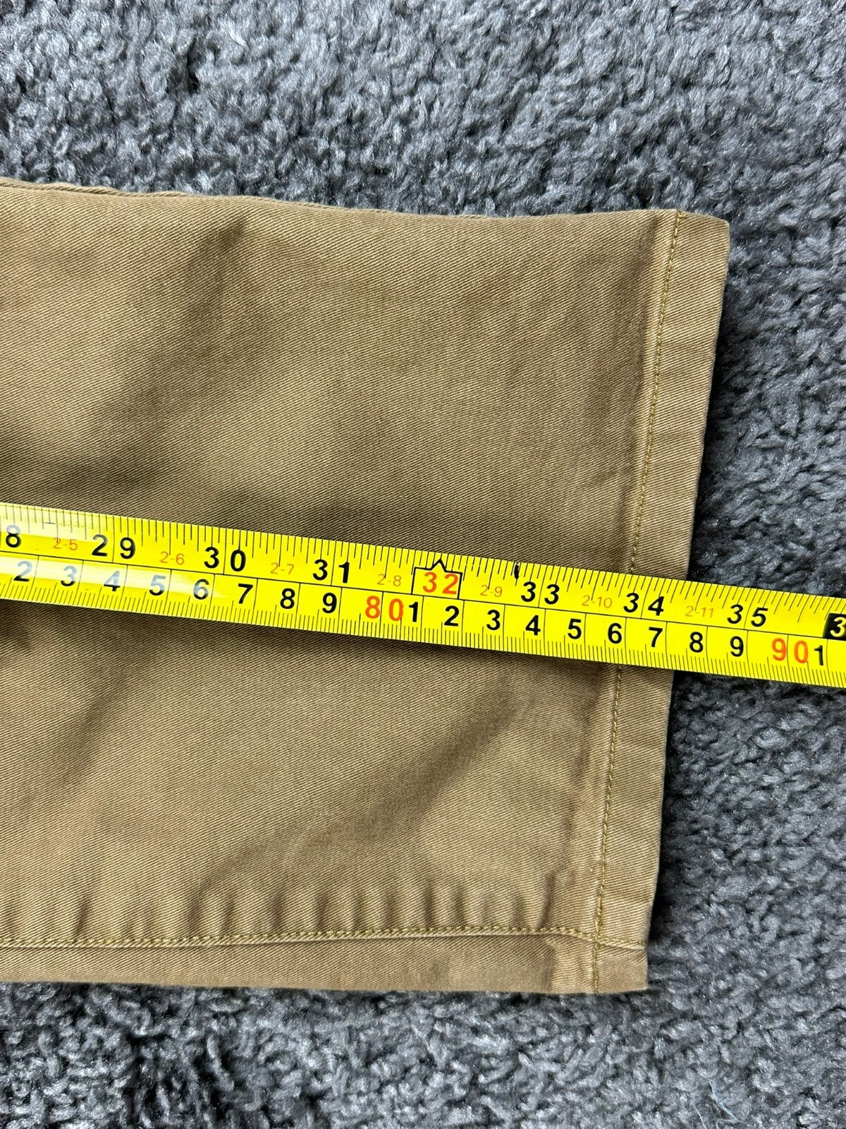 Bonobos Stretch Washed Chino Pants Mens 35x36 Slim Fit Tan Khaki Paisley Pocket