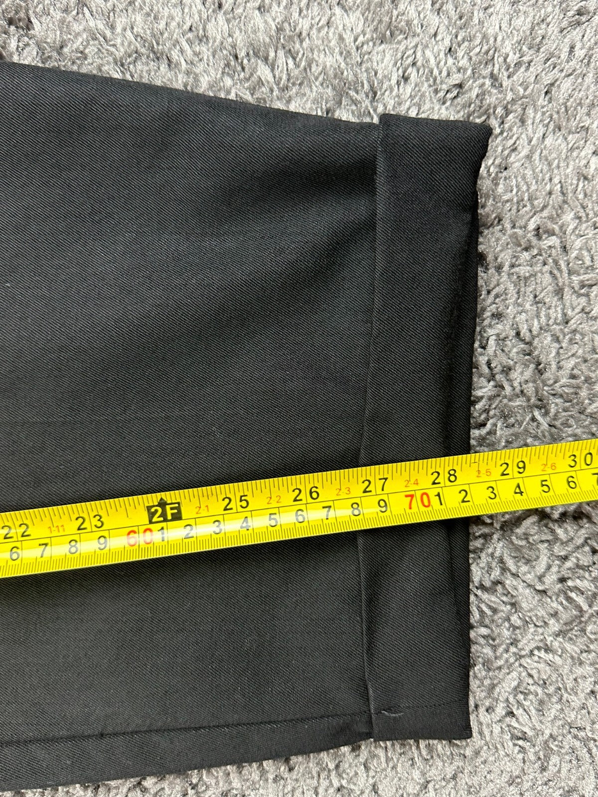 Pronto Uomo Mens Dress Pants Black 100% Wool Pleated Cuffed Trousers Size 38x29