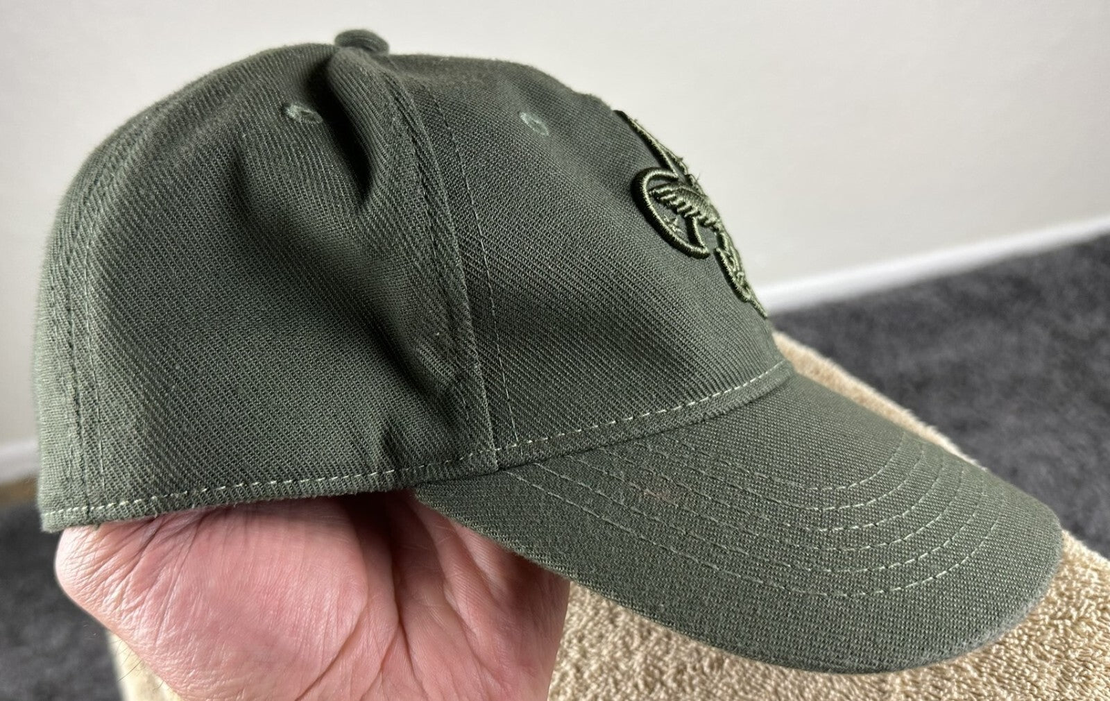 Boy Scouts of America BSA Olive Green Flexfit Stretch Uniform Cap Baseball Hat