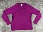 Athleta Womens XS Magenta Purple Coaster Luxe Recover Sweatshirt Thumbholes