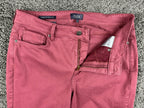 NYDJ Marilyn Straight Pants Womens 10 Dusty Rose Mauve Husk Stretch Jeans