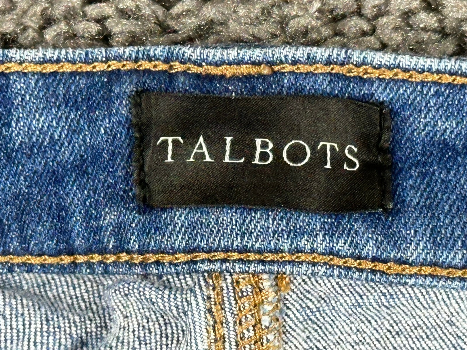 Talbots Straight Leg Jeans Womens Blue Stretch Denim Medium Wash Classic Pants 8