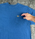 Pendleton Deschutes Mens Large L Blue Heather Short Sleeve Pocket T Shirt Tee