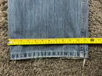 Hollister Low-Rise Super Baggy Jeans Womens Distressed Wide Leg Blue Y2K 10R W30