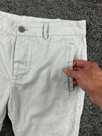 Outerknown Mens Beach Trouser Pants Gray Hemp Cotton Button Fly Sz 31