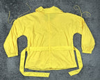 SoCa St. John Womens XL Yellow Belted Lightweight Windbreaker Rain Jacket Coat