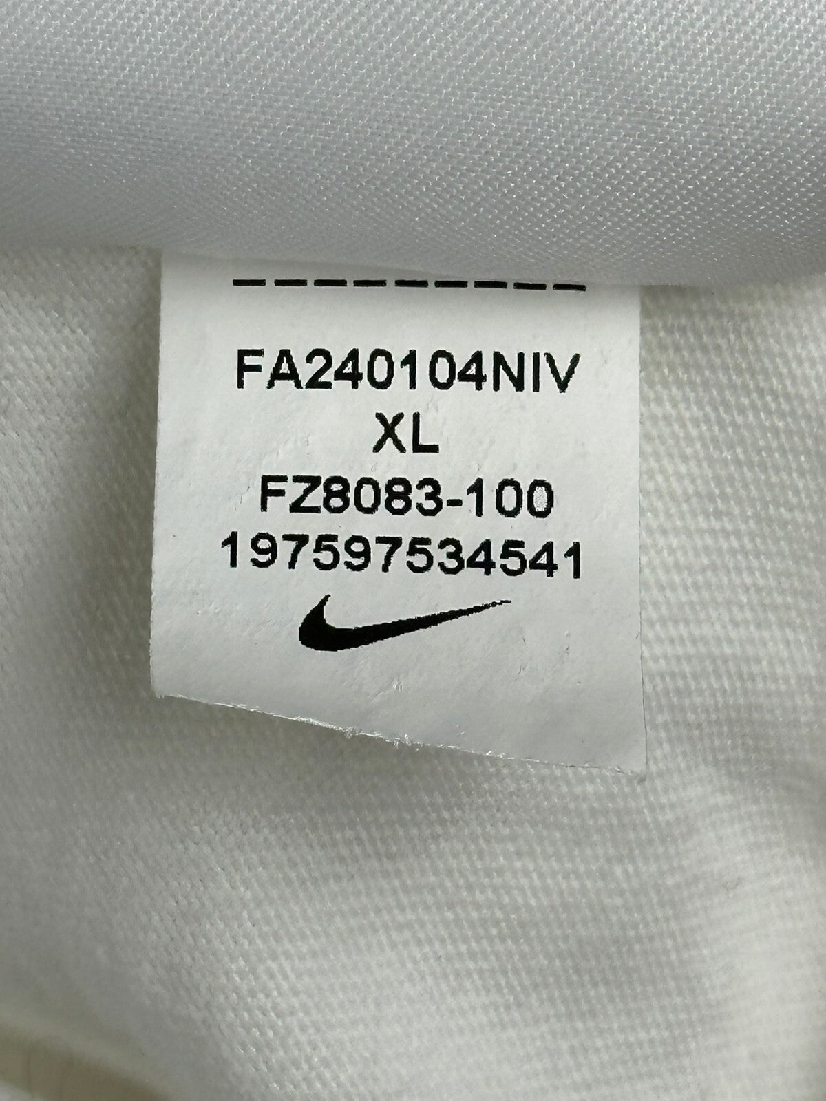 Nike Mens XL Max90 Dream You Can Fly Basketball Graphic T-Shirt White Loose Fit