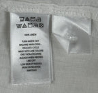 Sigrid Olsen 100% Linen Long Sleeve Shirt Womens White Button Down Roll Tab XS