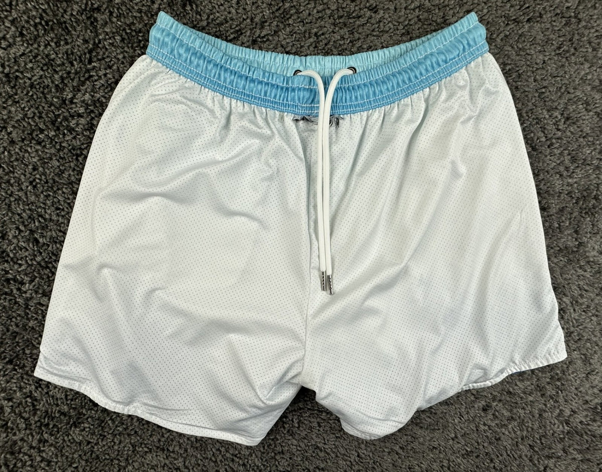 YoungLA Mens Block Party Shorts Above The Clouds Mesh Gym Workout