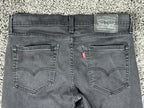 Levis Mens 32x30 Black Skinny Taper Jeans Washed Denim 5 Pocket Casual Pants