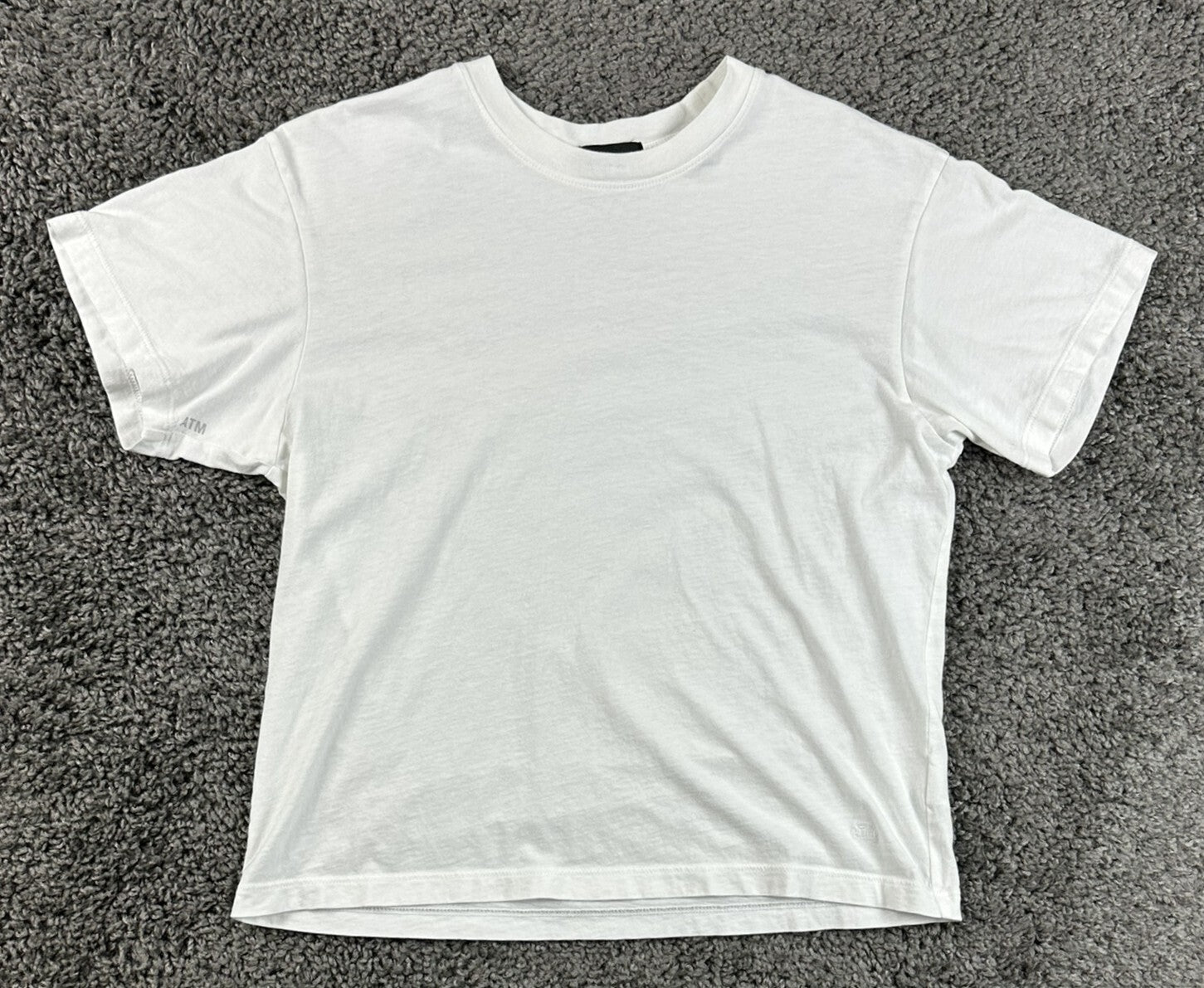 ATM Anthony Thomas Melillo Womens Tee White XS 100% Cotton Crew Neck T Shirt