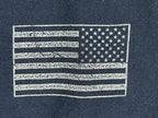 US Navy Mens L Graphic T-Shirt Blue Patriotic Eagle Anchor Flag Back Print