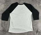 Journey Band Frontiers 1983 Tour Mens XL Gray Black Raglan 3/4 Sleeve T-Shirt