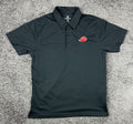 Itachi Uchiha Akatsuki Cloud Embroidered Polo Shirt Black Naruto Shippuden Med
