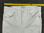Madewell Womens 31P White 10" High-Rise Skinny Jeans Stretch
