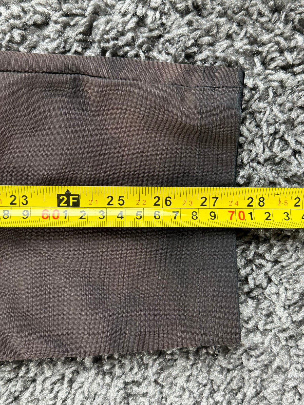 Lululemon ABC Slim-Fit 5 Pocket Pants Mens Black Warpstreme Trousers Sz 31x28