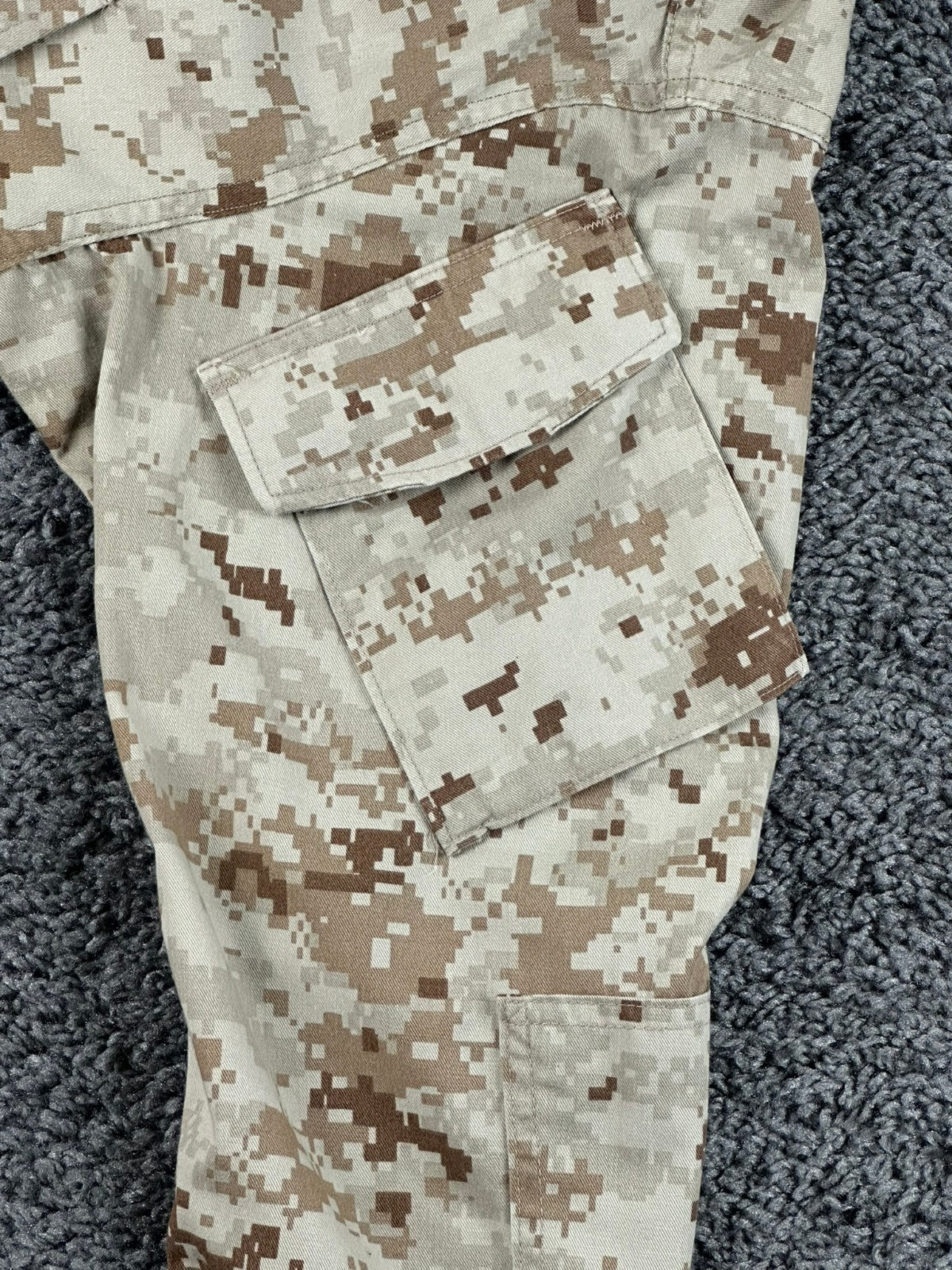 USMC Desert MARPAT Camo MCCUU Combat Blouse Shirt American Apparel Long Sz Small