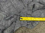 C&C California Womens M Blue 100% Linen Drawstring Pull On Casual Shorts