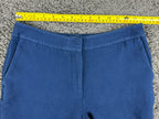 Lafayette 148 New York Womens 2M Night Out Blue Wool Silk Trousers Pants