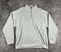 Comfort Colors 1580 Mens 2XL Grey Garment Dyed Quarter Zip Sweatshirt Pullover