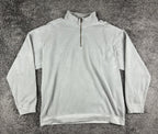 Comfort Colors 1580 Mens 2XL Grey Garment Dyed Quarter Zip Sweatshirt Pullover