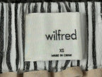 Aritzia Wilfred Faun Pants Womens Striped Wide Leg Cropped Tie Waist Sz XS