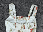 Abercrombie & Fitch Dress Womens XSP Sundress White Strawberry Linen