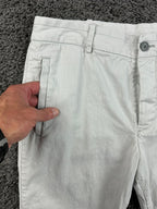 Outerknown Mens Beach Trouser Pants Gray Hemp Cotton Button Fly Sz 31