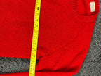 Braemar International Men's M Red 100% Wool Scottish Shetland Sweater Vintage