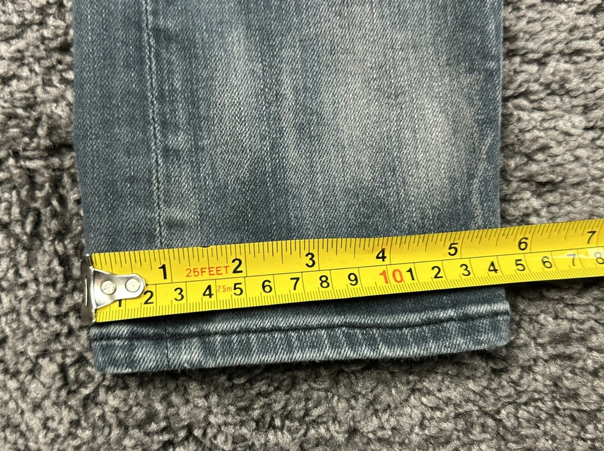 NEUW Denim Mens Iggy Skinny Jeans 31x32 Washed Gray Button Fly Cotton