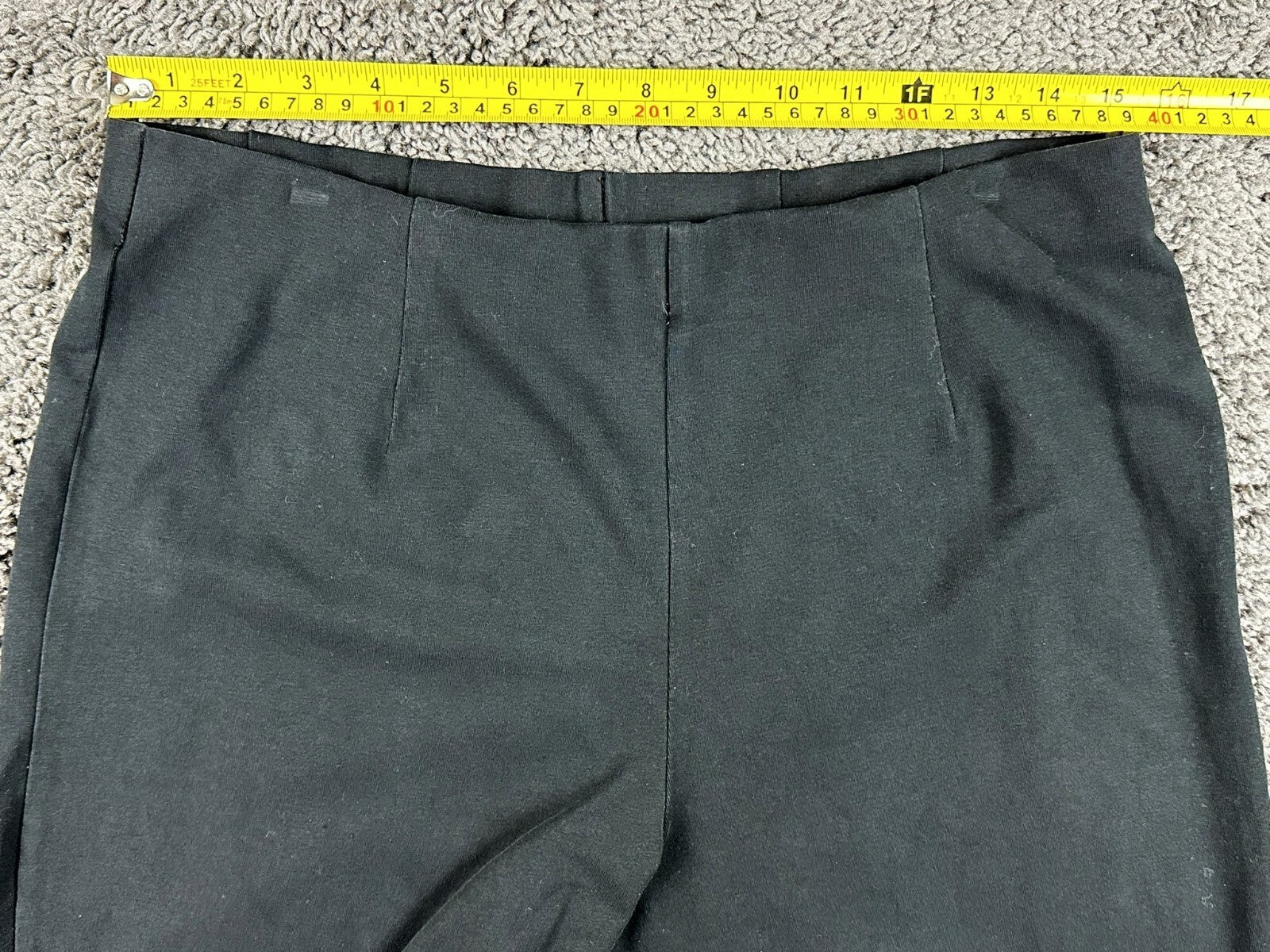 LL Bean Perfect Fit Pants Women's Medium Regular Black Cotton Lycra Straight Leg