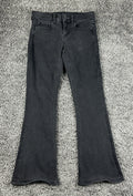 American Eagle Womens 10 Black Wash Ne(x)t Level Stretch Artist Flare Jeans