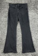 American Eagle Womens 10 Black Wash Ne(x)t Level Stretch Artist Flare Jeans