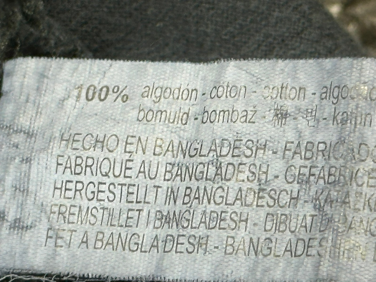 Zara Mens Wide Leg Cargo Pants Baggy Multi Pocket Washed Gray Black Size M
