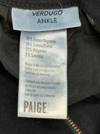 PAIGE Verdugo Ankle Jeans Womens 28 Black Distressed Ripped Knee Skinny Twilight