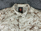 USMC Desert MARPAT Camo MCCUU Combat Blouse Shirt American Apparel Long Sz Small