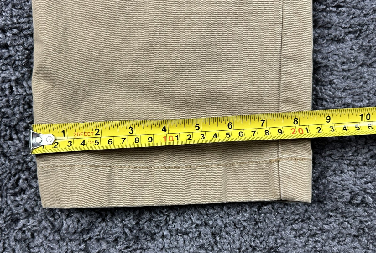 J.Crew Mens 30x32 Khaki Broken In Regular Fit Cotton Chino Casual Pants