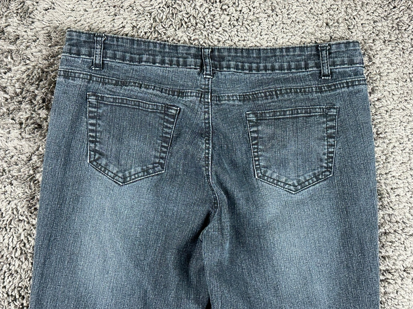 Blue Stitch Womens Jeans Size 11 Dark Wash Stretch Straight Leg Denim Pants