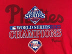 Philadelphia Phillies 2008 World Series Champions T Shirt Mens XL Red MLB