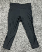 Athleta Salutation Stash Pocket II 7/8 Tight Leggings Black Large Yoga Size L