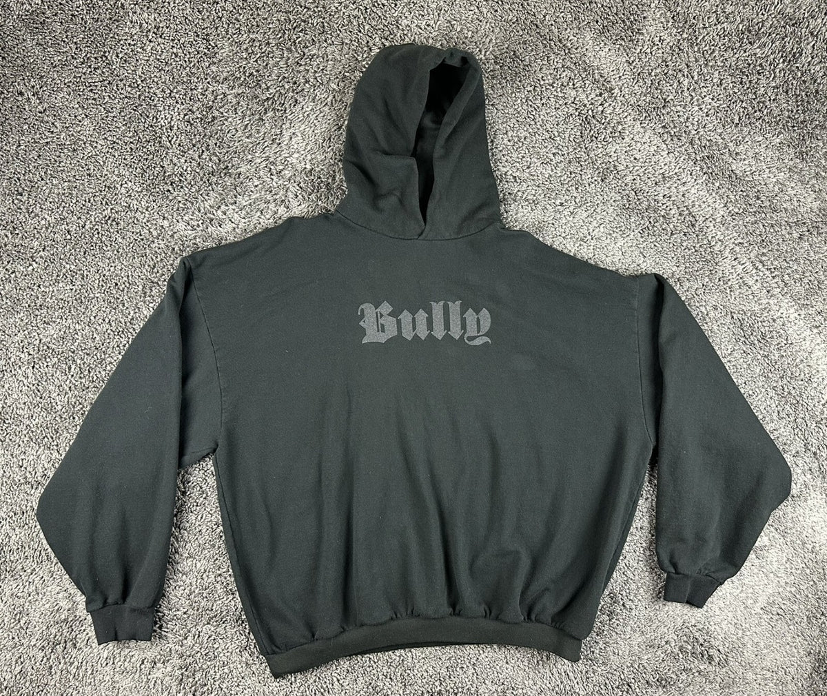 YZY Yeezy Kanye West Bully Hoodie HD-01 Mens Size 3 XL XXL Washed Black Merch