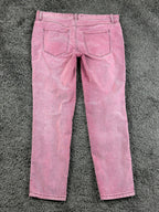 Free People Corduroy Pants Womens Size 28 Pink Slim Fit Stretch Mid Rise Jeans