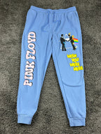 Pink Floyd Wish You Were Here Sweatpants Unisex Blue Graphic Joggers Sz L