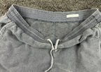 Outerknown Sur Sweatshorts Mens Faded Black Hemp Organic Cotton Blend Shorts XXL