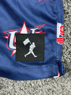 Baseballism x USA Baseball  Mesh Athletic Shorts Navy Blue Large Pockets NWT